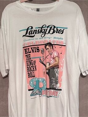 Elvis Presley 90th Birthday Lansky Bros in Memphis Graphic Tee